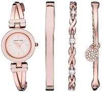 ANNE KLEIN Orologio con Braccialetto e Bracciale premium con cristalli, AK/3284LPST