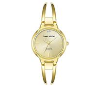 Anne Klein - Orologio da donna a bracciale rigido, con quadrante con vero diamante, Oro