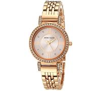 Anne Klein - Orologio da donna con cinturino a bracciale, impreziosito da cristalli di alta qualità, AK/2929, Oro Rosa/Tortora