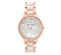 Anne Klein - Orologio da donna con cinturino a bracciale in resina, Quarz/Rotgold.
