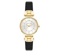 Anne Klein Orologio da donna con cinturino in pelle, Nero/Dorato, 10/9442MPBK
