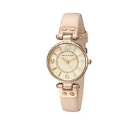 ANNE KLEIN - Orologio da donna con cinturino in pelle, Rosa