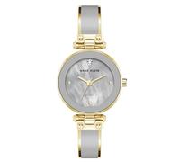 Anne Klein Orologio da donna Genuine Diamond Dial Bangle, oro/grigio chiaro, Classico