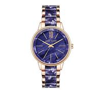 Anne Klein Orologio da donna in resina, Blu perlato/Rosa, AK/1412NVRG
