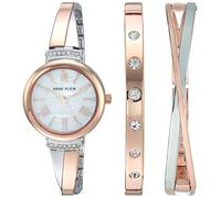 Anne Klein Set di orologi rigidi con accenti di cristalli premium da donna