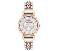 ANNE KLEIN Orologio da polso da Donna, con cinturino a bracciale, Argento/Oro Rosa
