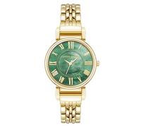 Anne Klein Orologio da polso da donna, Oro/Verde smeraldo, Bracciale