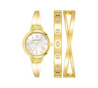 Anne Klein Set orologio da donna con cristalli incastonati, AK/2245, Oro