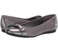 Anne Klein Women's Able Ballet Flat Shoe, Grey Multi, 8.5 W US