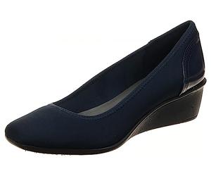 Anne Klein Sport Women's Wisher Fabric Wedge Pump, Blu Navy, 39 EU