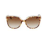 ANNE KLEIN Women's AK7077 Rectangular Sunglasses, Mocha Tortoise, One Size