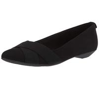Anne Klein Women's OLISE Ballet Flat Black, 6 M US