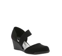 Anne Klein Womens Tara Open Toe Casual Slide Sandals, Black, Size 6.5