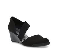 Anne Klein Womens Tara Open Toe Casual Slide Sandals, Black, Size 7.5