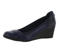 Anne Klein Women's Timeout Wedge Heel Pump Navy 10 M US