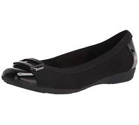 Anne Klein Womens Uplift2 Fabric Square Toe Ballet Flats