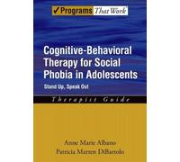 Anne Marie Albano Patric Cognitive-Behavioral Therapy for Social Ph (Tascabile)
