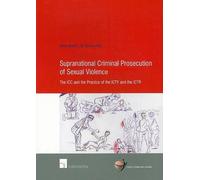 Anne-Marie de Bro Supranational Criminal Prosecution of Sexual Viol (Tascabile)