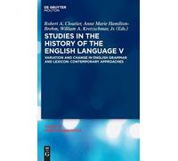 Anne Marie Hamilto Studies in the History of the English Lan (Copertina rigida)