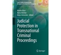 Anne Schneider Judicial Protection in Transnational Criminal (Copertina rigida)
