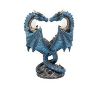 Portacandela Draghi Cuore - dragon heart By Anne Stokes - Figura Fantasy Gothic