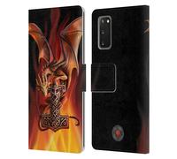 ANNE STOKES DRAGHI GUARDIANI CUSTODIA COVER A PORTAFOGLIO PER SAMSUNG TELEFONI 1