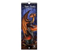Anne Stokes - Slimline-Kalender 2027 - Original Flame Tree Publishing-Kalender Slimeline [Kalender]