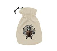 Anne Stokes VIKING Skull Dice Pouch Di Q-Workshop Black Drawstring Bag