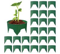 Anneau De Plantation - 24 Pièces De Bordure Circulaire Réutilisable Pour Arrosage Profond,Protecteurs de Culture pour Jardin - pour Tomates Poivrons Fleurs Arbustes