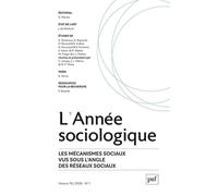 Annee sociologique 2026, vol. 76(1)