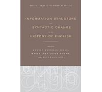 Anneli Meurman-Solin Mar Information Structure and Syntactic (Copertina rigida)