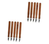 Anneome 10 Pcs Lavorazione Del Legno Marcatura Xilografia Coltelli Linea Di Strumenti Di Lavorazione Del Legno Dettaglio Intaglio Strumenti Di Intaglio A Mano Frese Per Xilografia