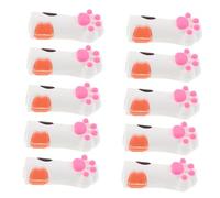 Anneome 10 Pezzi Coprisetole in Silicone Gatto per Forbicine Cuticole Protezione Elastico per Strumenti Manicure Pedicure Custodia Antiscivolo per Pinzette