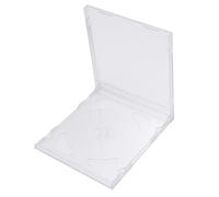 Anneome 10 Pezzi Custodie CD Trasparenti in Plastico Rigido, Confezione Doppia per 2 CD o Dvd, Design Portatile e Comodo per Uso Domestico