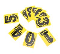 Anneome 10 Pezzi Numero Civico Della Targa Numeri Di Di Posta Dell'ufficio Decalcomanie Adesive Per L'indirizzo Della Porta Targhette Autoadesive Per Indirizzi Pc Yellow