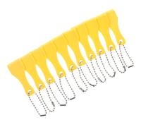 Anneome 10 Pezzi Raschietto Plastica Giallo per Biglietti Gratta e Vinci della Lotteria Design Leggero e Struttura Resistente per Strumenti di Scraping e Carte da Grattare