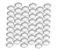 Anneome 100 pezzi Aerazione Rotonde in Acciaio Inossidabile per Armadi Scarpe Mobili Ventilazione Resistente Antiruggine con Rete Traspirante per Riduzione Odori e Dispersione Calore