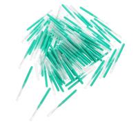 Anneome 100 Pezzi Scovolini Interdentali Verde in Pp e Acciaio Inossidabile per Pulizia Denti e Apparecchi, Spazzolini Facili da Conservare per Igiene Orale Quotidiana
