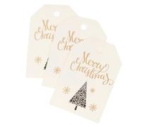 Anneome 100 Pezzi Tag Segnaposto Natalizi in Resistente per Appendere Etichette Merry Christmas per Decorazioni Te e Segnalibri Creativi