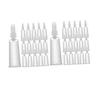 Anneome 100pezzi Applicator Tips Replacement for Liquid Dispensing Tpe Transparent Dropper Caps Small Tips for Accurate Dispensing Travel Bottles and Squeeze Applications