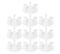 Anneome 10pezzi Espositore per Nail Art in Plastica Riutilizzabile Supporto per Esercitazioni di Manicure Base Stabile per Tecnici e Principianti per Allenarsi Unghie Finte e Tecniche