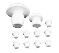 Anneome 12 Pezzi Fungo di Schiuma Ornamenti di Funghi Ornamento in Schiuma per Pittura Fai da Te Funghi di Schiuma per L'artigianato Modelli di Funghi Non Finiti Polistirolo Eps Bianca