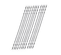 Anneome 12 pezzi Lame Mini Seghetto Spirale U in Acciaio Durevole per Accessori Fai da Te e Lavori di Precisione Sostituzione Facile e Varie Dimensioni per Taglio e Modellismo