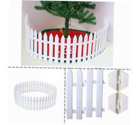 Anneome 12 Pezzi recinzione in plastica da giardino staccionate bianche Nozze decorazione del recinto natale mini decorazione recinzione puntello per staccionata bianca