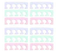 Anneome 12 Pezzi Strumenti per la cura del piede distanziale per dita in silicone divisori delle dita dei piedi e separatore di dito separatore per unghie dei piedi