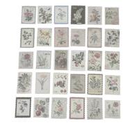 Anneome 120 Fogli Adesivi Timbro Vintage per Album Quaderni Decorazione Diario Materiale Durevole per Lavoretti Bambini