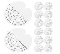 Anneome 120pezzi Cuscinetto in Plastica per Protettore per Adesione Capelli Distanziatore Isolante Termico con Scala Accessori Fai da Te per Installazione Extension