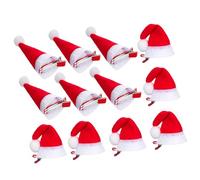 Anneome 12pezzi Cappello Di Natale Forcine Per Mini Fermagli Per Tema Natale in Peluche e Per Ragazze Donne Feste