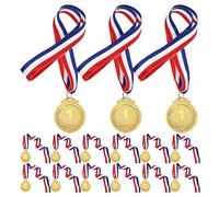 Anneome 15 Pezzi Medaglie d Oro per Numeri e Nastro Ergonomico Medaglie in Metallo Resistenti per Premiazioni Sportive Scolastiche e Gare