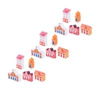 Anneome 15 Pezzi Micro Landscape Mini House Tiny Fairy House Figurine Ornamenti per Casette Case delle Fate da Esterno per Casette da Giardino in Miniatura